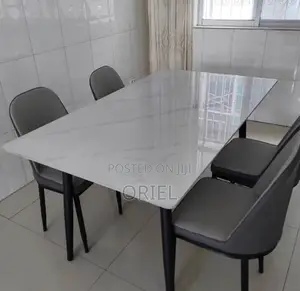 Home Dining Set; Modern Compact 4-Seater Dining Collection