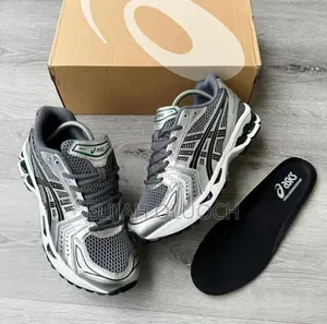 Asics Men's Gel-kayano 14 Metallic-silver And Grey Sneakers