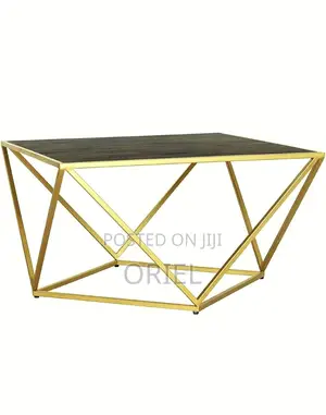 Coffee Table; Space-Saving Glass Top Coffee Table