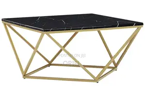 Coffee Table; Space-Saving Glass Top Coffee Table