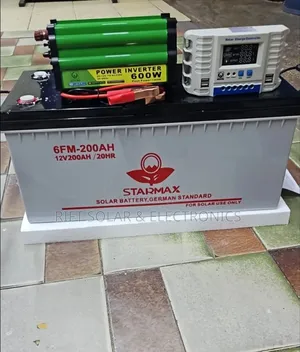 200ah - 20hrs Solar Battery - 600w - 1200w Inverter - 40a Controller