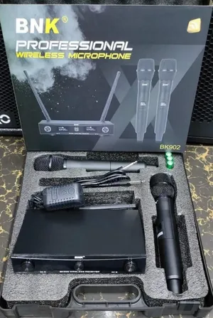 BNK Proffessional Bk902 Digital Dc Dual Wireless Microphone 209m FRQ