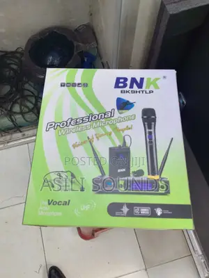 BNK Bk9htlp 3-in-1 Uhf Dual Channel Wireless Microphone