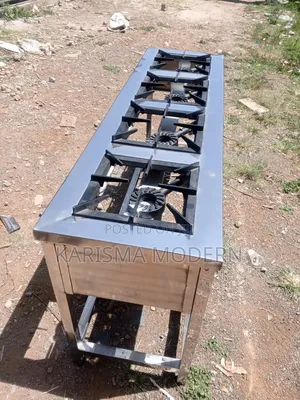 Cooker With Three Burner Stainless Steel