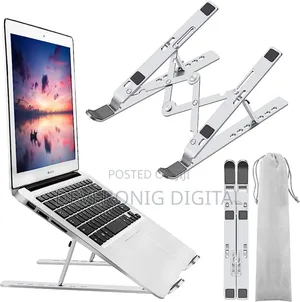 *Adjustable Metallic Laptop Stand