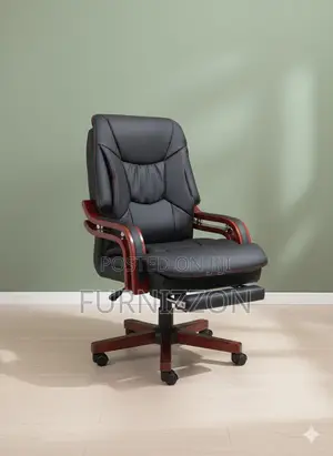 Modern High Back PVC Ergonomic Adjustable Chair