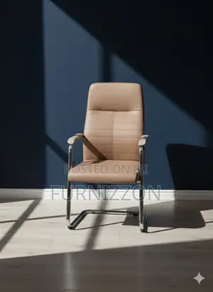 Modern PVC Sled Base Reception Office Chair
