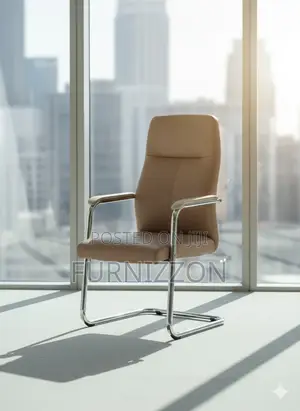 Stylish PVC Executive Reception Chair With Sled Base
