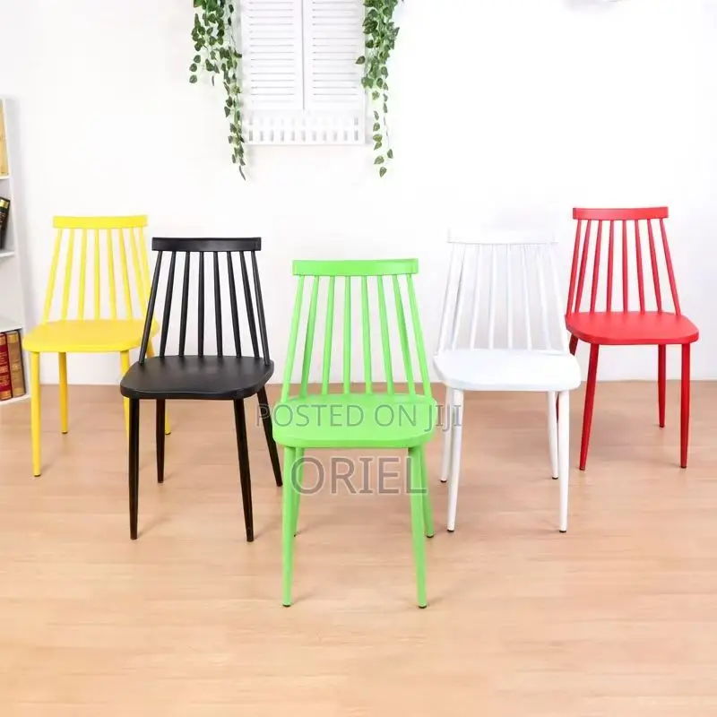 Modern Barstool : Creative Backrest Plastic Barstool