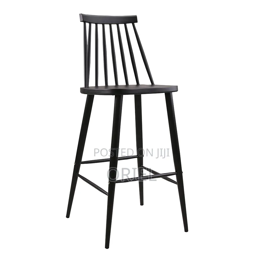 Modern Barstool : Creative Backrest Plastic Barstool