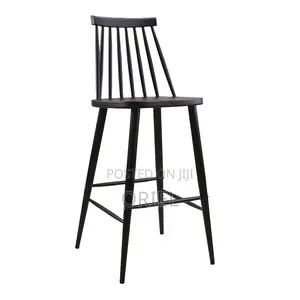 Modern Barstool : Creative Backrest Plastic Barstool