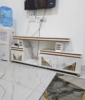 Home Furniture :White Gold Modern Tv Stands