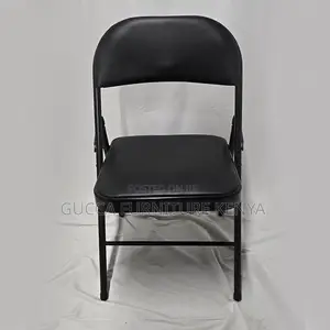 Black Foldable Home Office Study Desk Chair