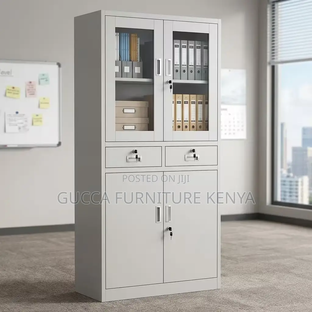 2-door Glass Front Office Document Cabinet