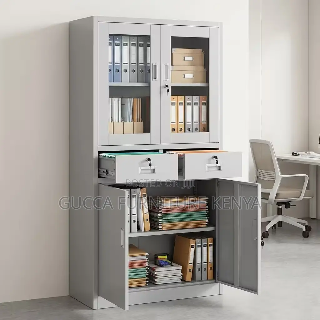 2-door Glass Front Office Document Cabinet