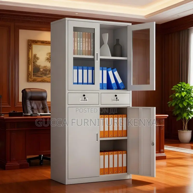 2-door Glass Front Office Document Cabinet