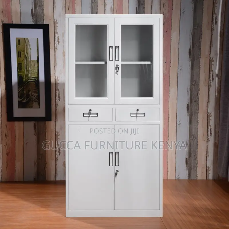2-door Glass Front Office Document Cabinet