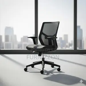 Comfortable Mid Back Black Mesh Office Chair