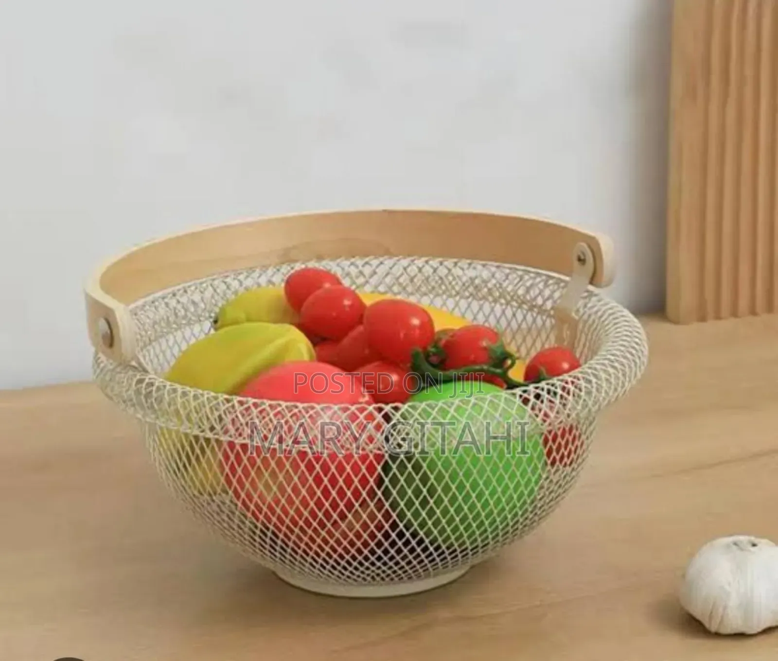 *29cm Brim Rounded Mesh Fruit Basket