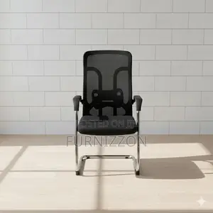 Quality Black Mesh Reception Sled Chair