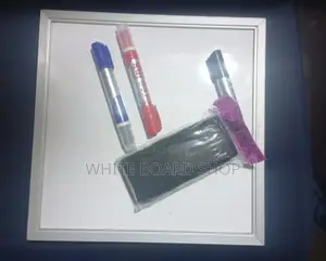 30cm X 30cm Heavy Duty Whiteboard + 3 Markers+ Duster