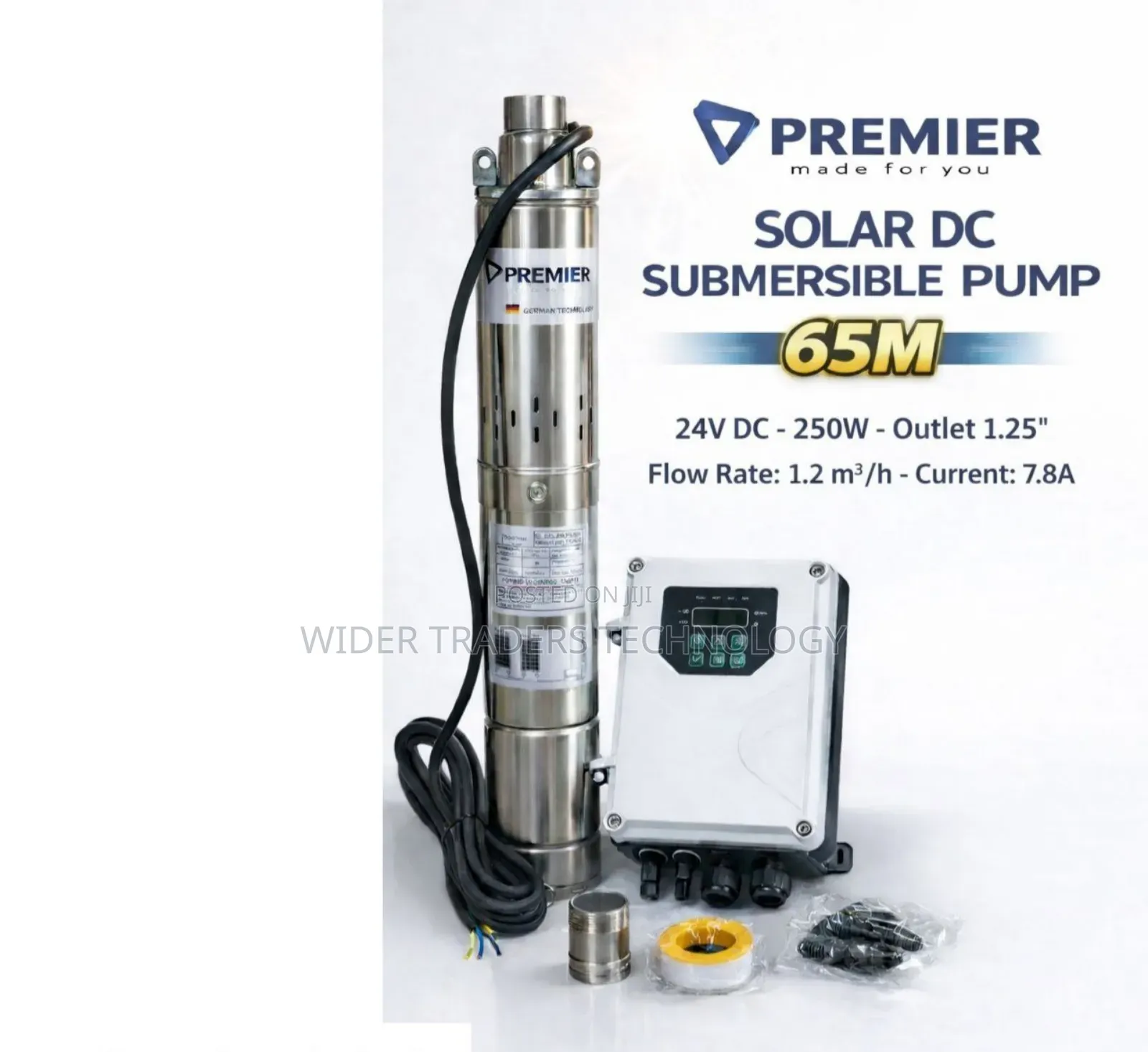 Premier Solar Dc Submersible Pump (65m Model)