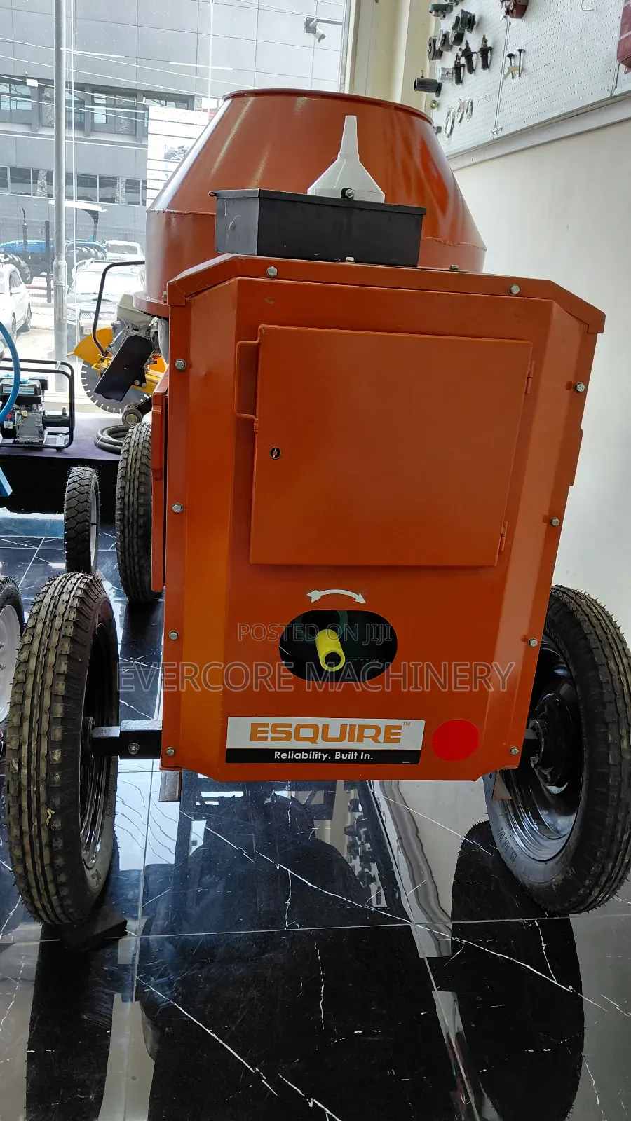 Esquire Brand 500l Diesel Powered Concrete Mixer Machine.