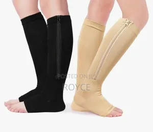 Full Length Open Toe Compression Socks