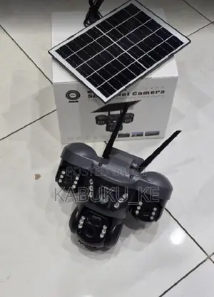 Triple Lens Wifi Solar Powered Outdooor Cctv Ptz Camera