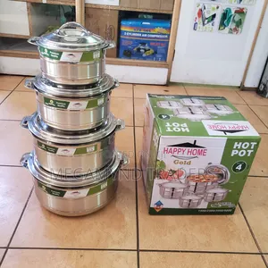 4pc Stainless Steel Hot Pot / 4pc Hot Pot Size 1500,2500,3500,5000ml