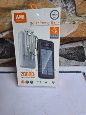 Ami Am-26 Outdoor Solar Charger Dual Usb 2.1a Output