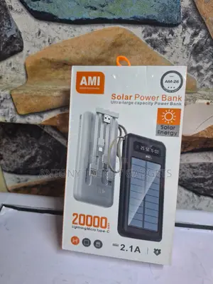 Ami Am-26 Mah Portable Charger With Led Indicators