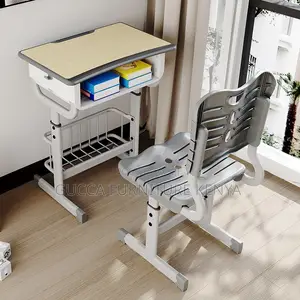 Modern Adjustable Kids Study Desk And Chair Set