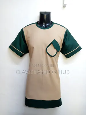 Beige and Emerald Shirt