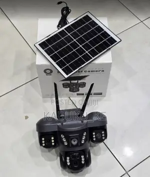 Wifi Triple-lens Solar Security Camera – Wireless Outdoor Cctv