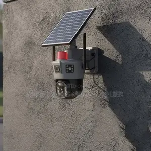 Flashing Alarm Warning Lights 4g PTZ Dual Lens Loud Siren Solar Camera