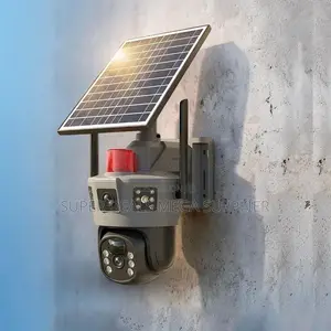 Ai Auto Human Movement Tracking 4g Ptz Dual Lens Siren Solar Camera