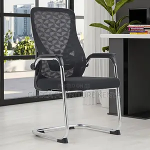 Ergonomic Mesh Mid-back Office Reception Seat