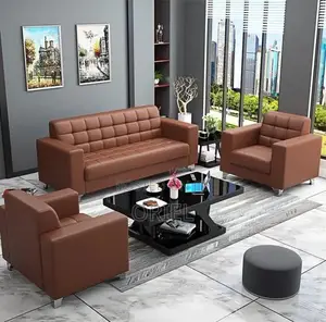 Office Sofa; Stylish Brown Executive Office Couch