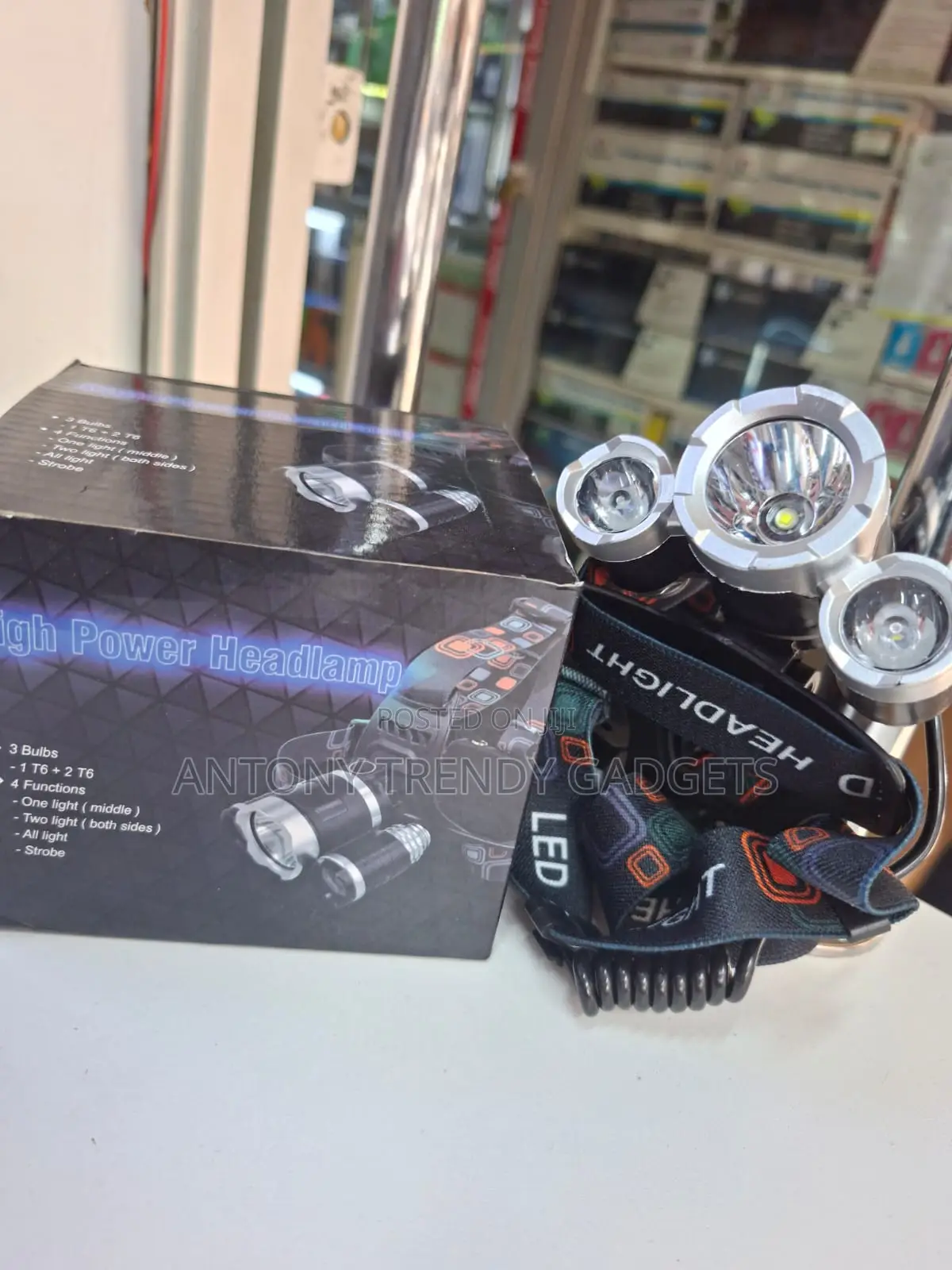 Usb Charging Headlamp 4 Mode High Brightness Headlight