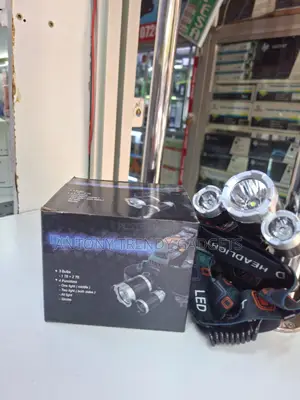 Rechargeable 3-bulb T6 Led Headlamp