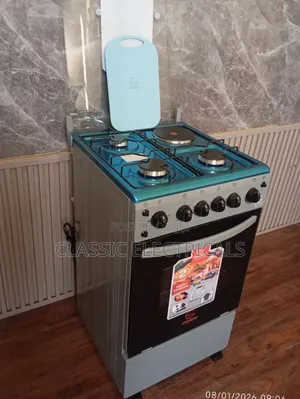 Eurochef Free Standing 3 Gas Burner +1 Electric Cooker