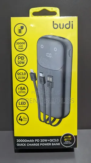 Budi 22.5w Pd 20w+Qc3.0 Power Bank