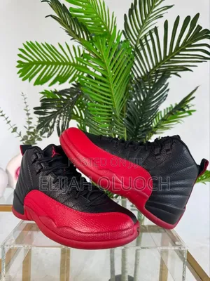 Nike Air Jordan 12 Retro   "Flu Game" Black And Varsity