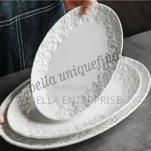 Porcelain Oval Platters 10inch 350/- 12inch 700/-