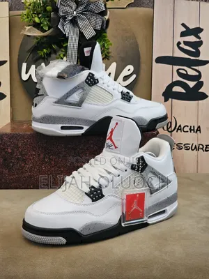 Jordan 4 Retro Og "White Cement".Grey
