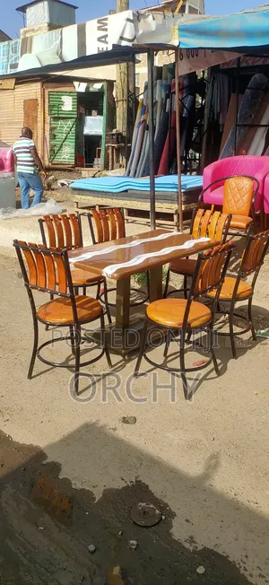 Outdoor Metallic And Wooden Furnitures