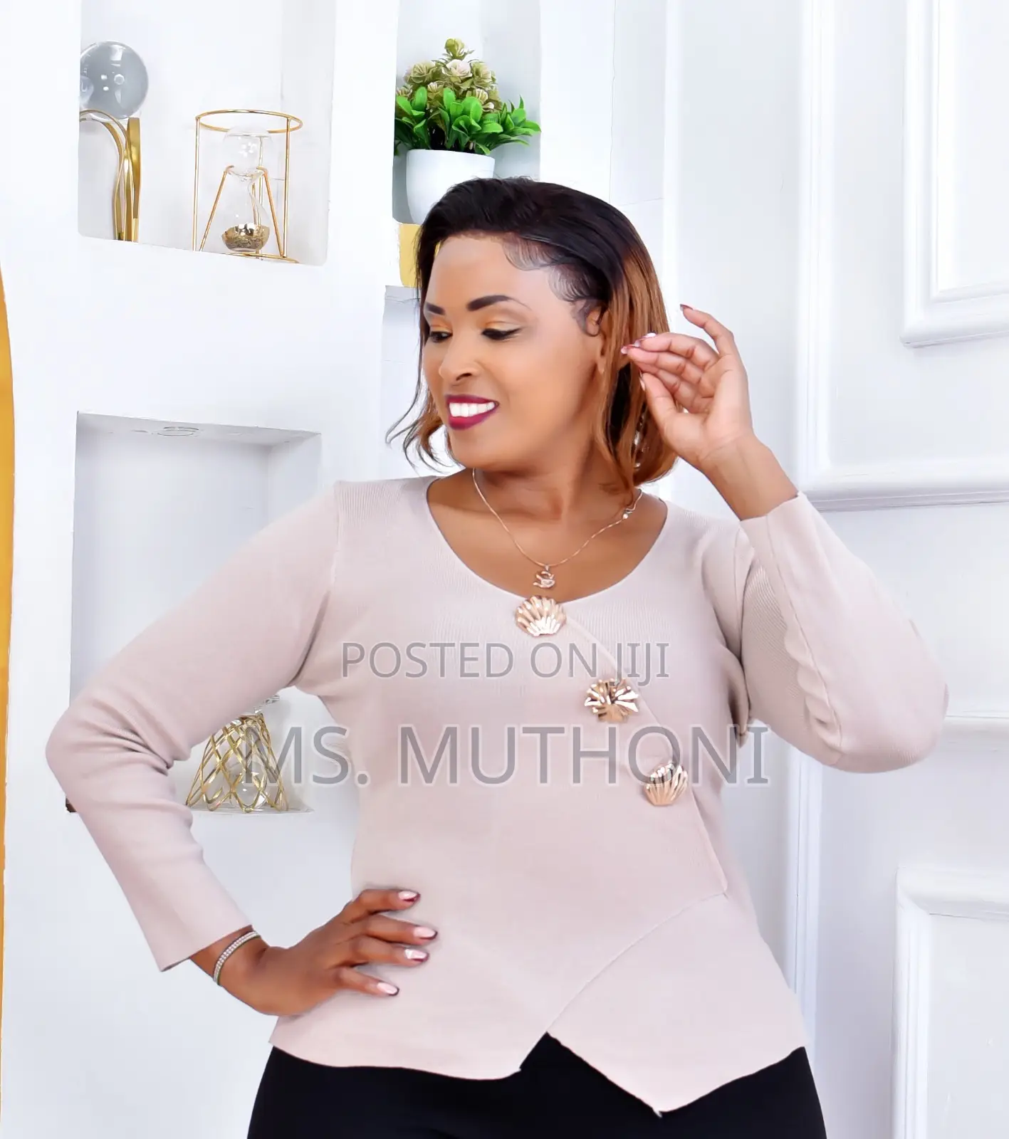 Free Size Classy Tops With Unique Side-Cut Design