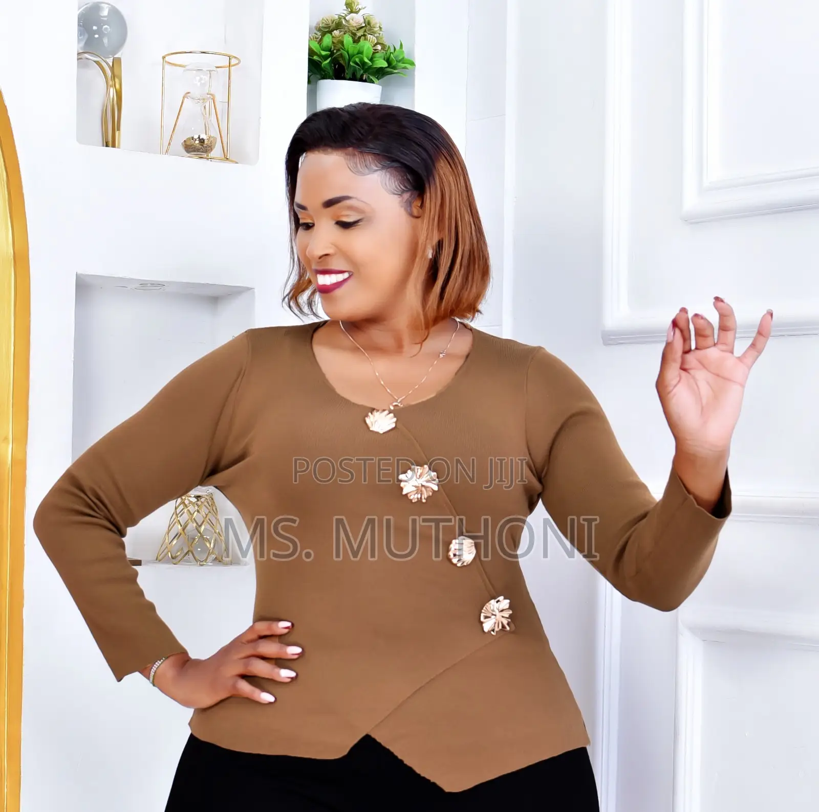 Free Size Classy Tops With Unique Side-Cut Design