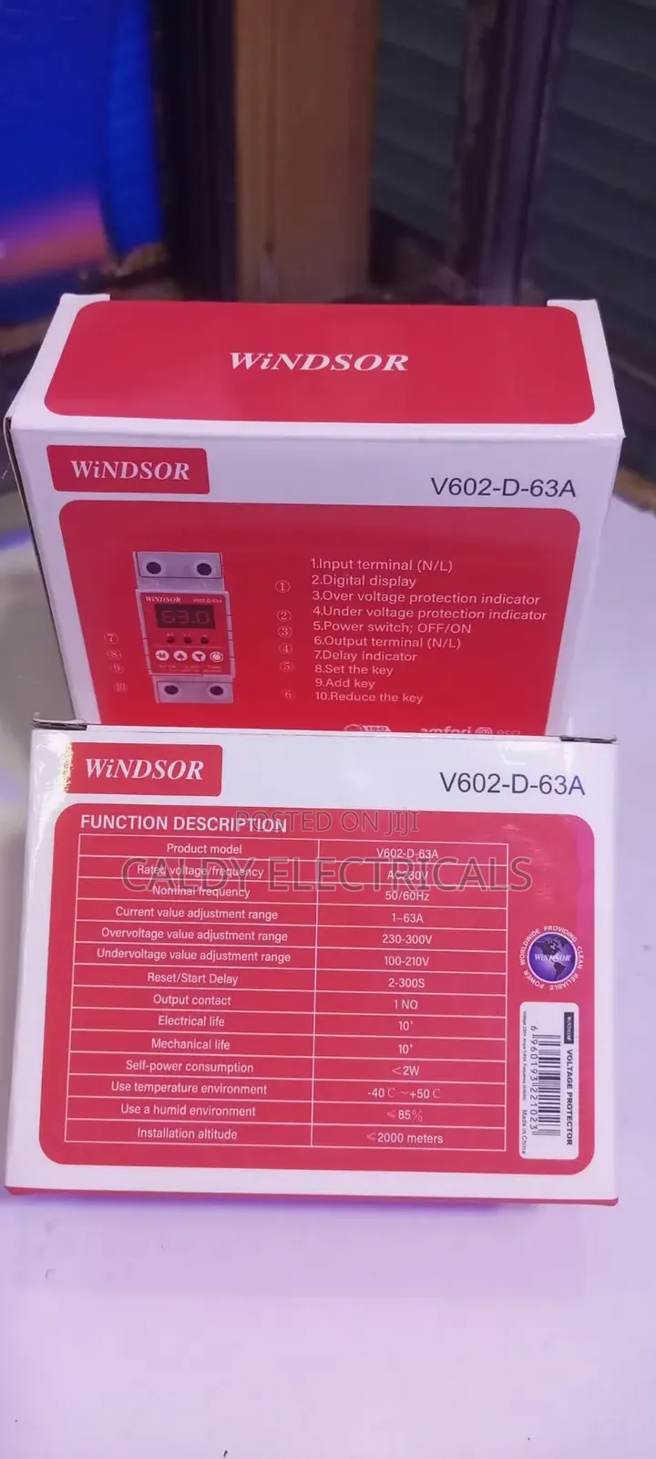 Rail Mount Windsor Avs 63a Adjustable Over/Under Voltage Protector Hy5